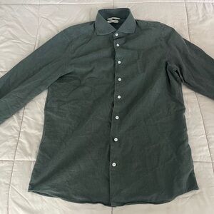 Suitsupply Green Casual Button Down Shirt